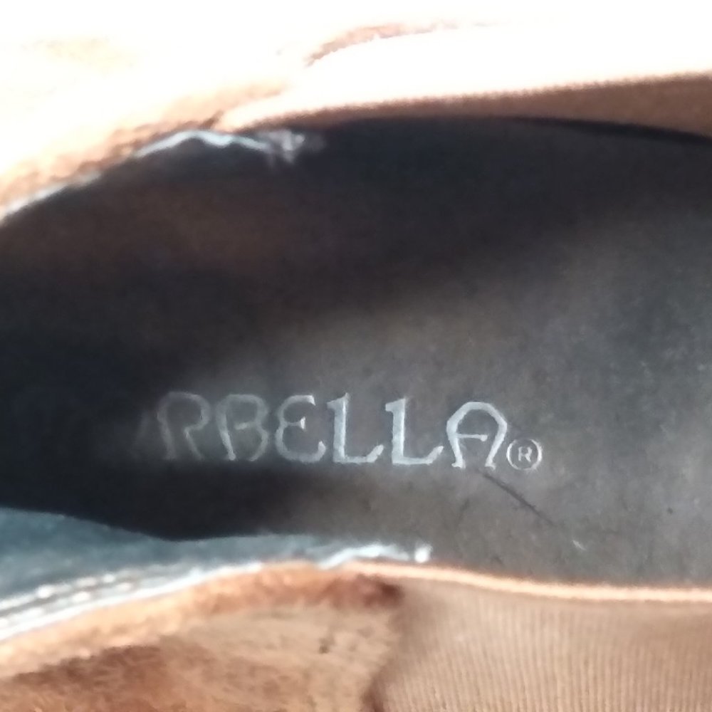 ARABELLA BROWN SUEDE HEELED BOOTIES - Picture 7 of 7